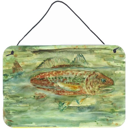 Carolines Treasures Abstract Red Fish Wall or Door Hanging Prints 8960DS812